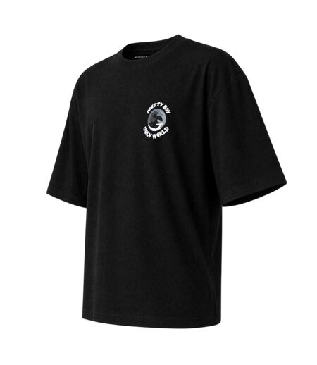 T-shirt Oversize Homme Du Nouveau Monde Noir Gris Pretty Boy Ugly World