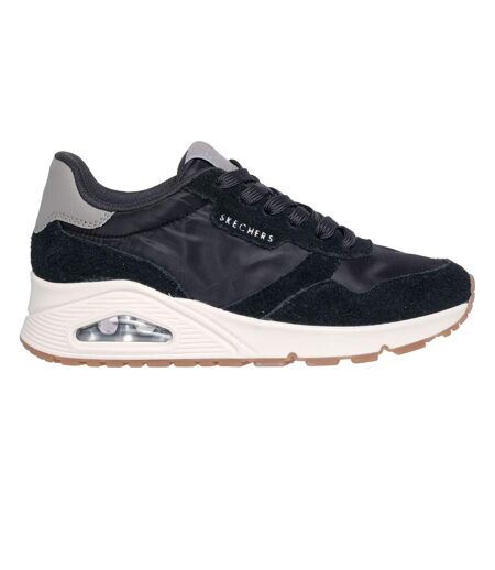 Baskets Uno Stand On Air Femme Noir Blanc Skechers