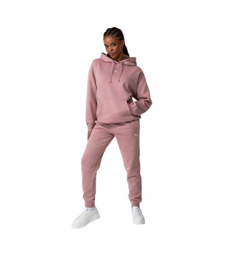 Womens/ladies Essentials Oversized Hoodie Mauve Puma