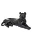 Statuette Déco Léopard Couché 80cm Noir-1