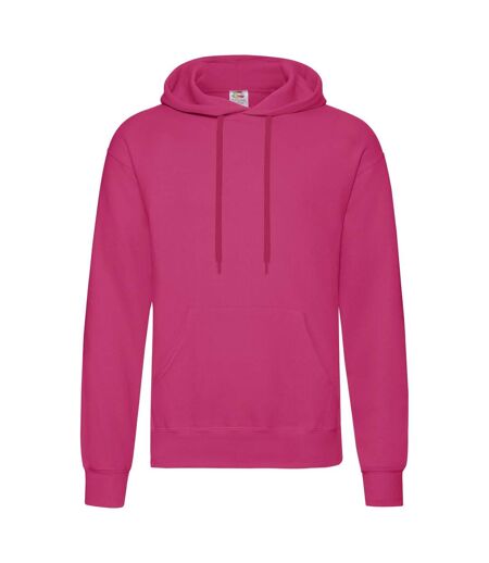 Sweat À Capuche Classic Homme Fuchsia Fruit Of The Loom