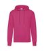 Sweat À Capuche Classic Homme Fuchsia Fruit Of The Loom-1