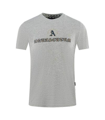 Unisex Adult Script Logo T-shirt Grey Aquascutum