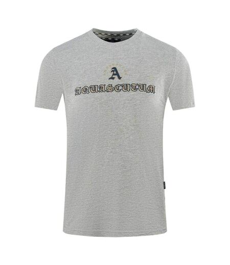 Unisex Adult Script Logo T-shirt Grey Aquascutum