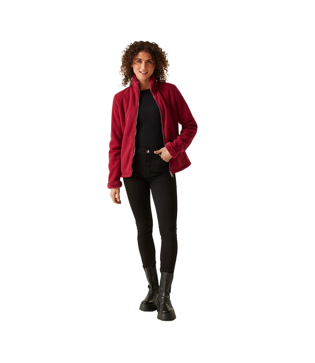 Veste polaire brandall femme rouge foncé Regatta-3