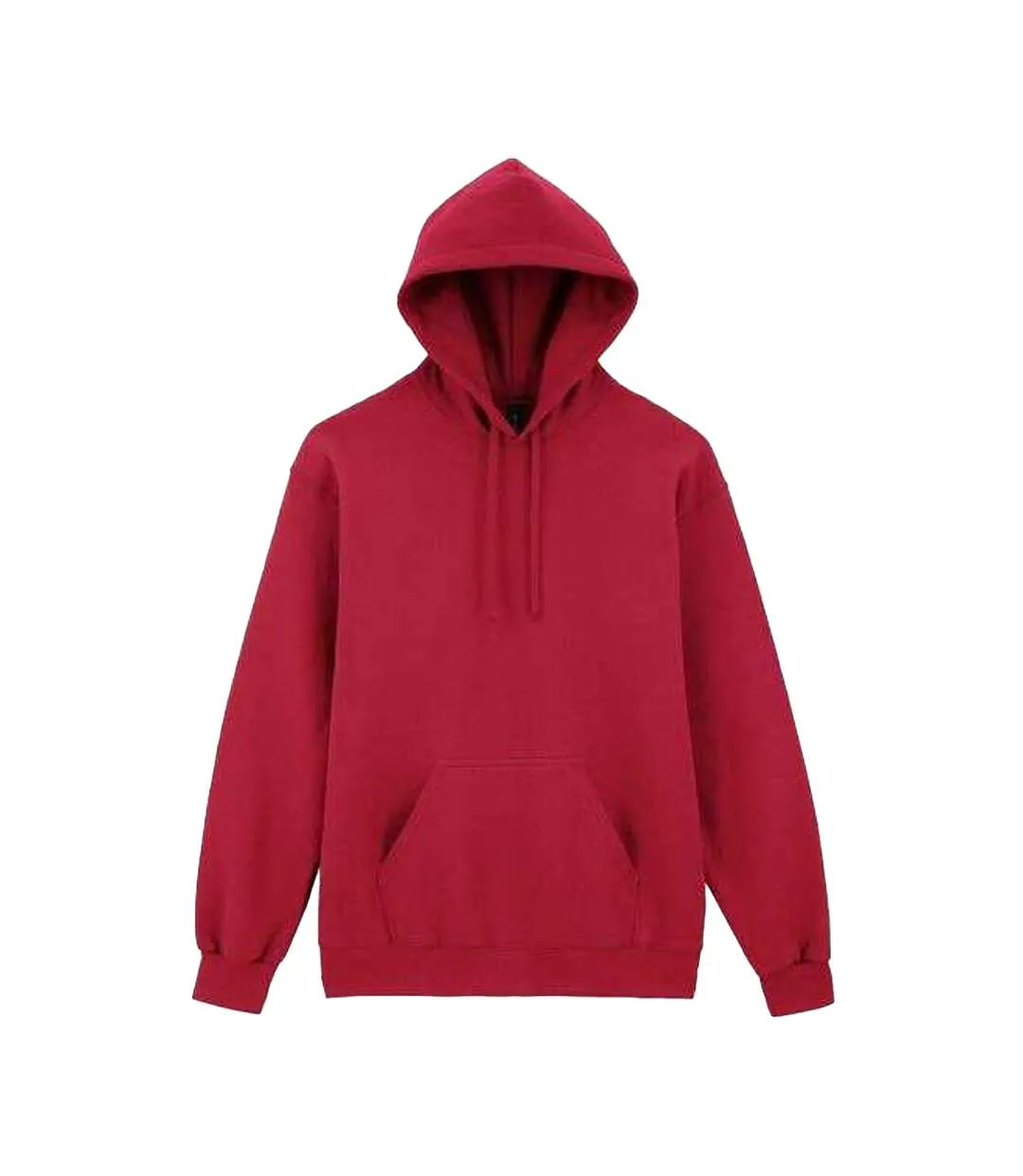 Sweat Uni Et Épais À Capuche Hammer Maxweight Homme Rouge Rose Gildan-1