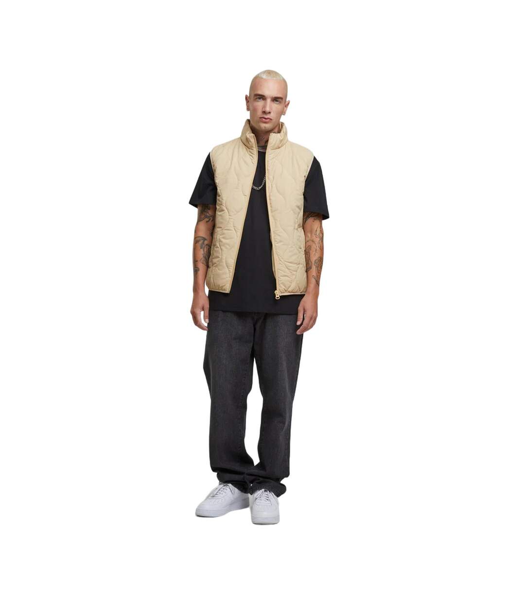 Doudoune Sans Manches Homme Beige Urban Classics-1