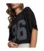 T-shirt Court Motif/style À Carreaux Burnout Femme Noir Blanc Under Armour-3