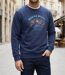 CHALLENGER PARK1 — Sweat imprimé marine : le style sportswear ultra-confort-1