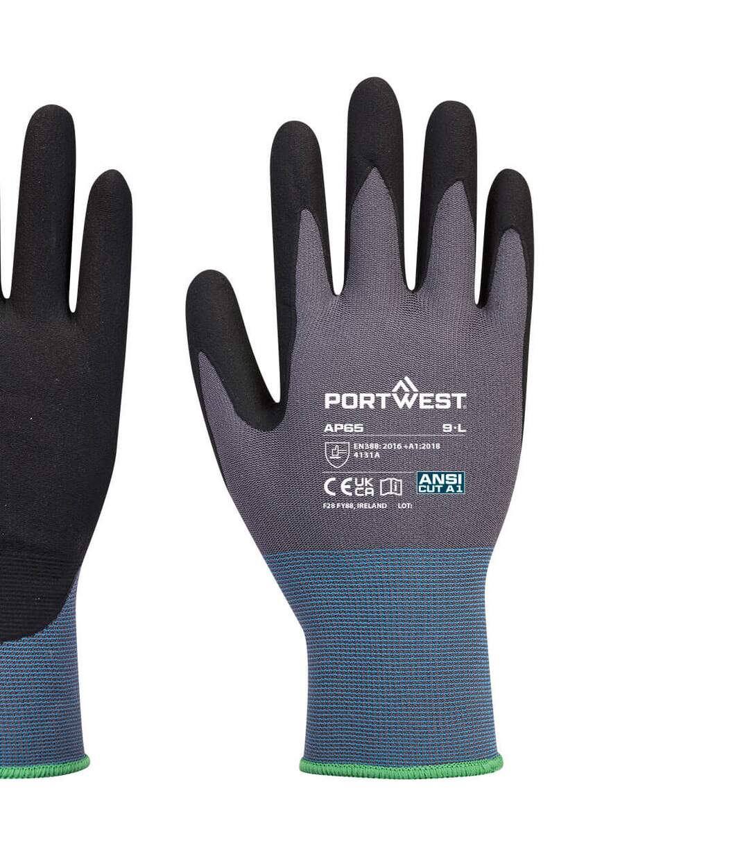 Gants ap65 npr pro adulte m noir / gris Portwest-2