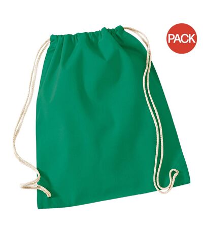 Lot de 2  Sac de gym 12 litres taille unique vert tendre Westford Mill