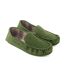 Eastern Counties Leather Mens Harris Suede Moccasins (Olive) - UTEL385