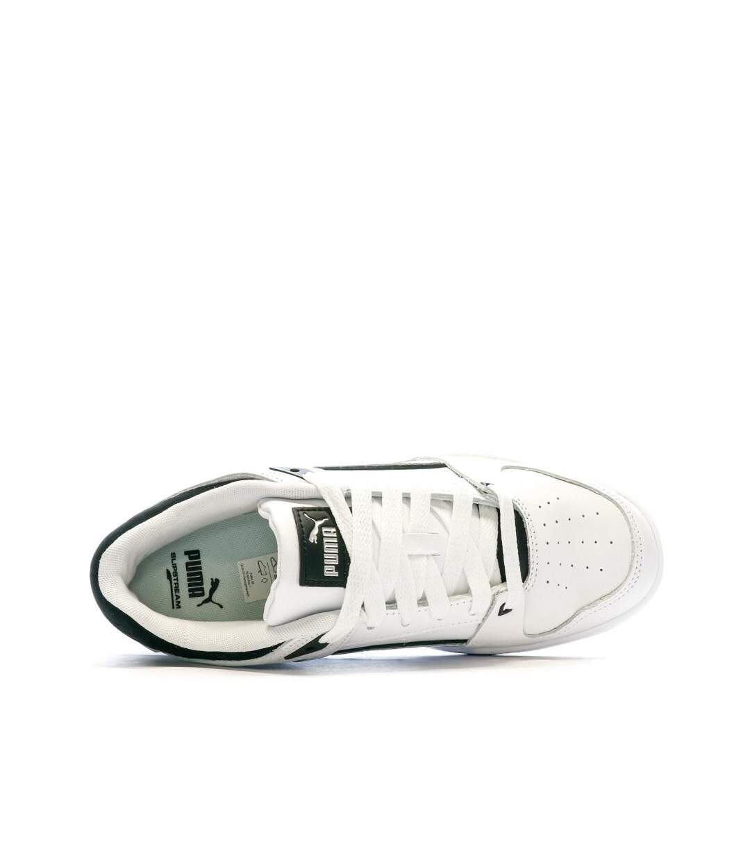 Baskets blanches/noires homme puma slips tream-4