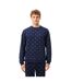 Sweat Détente Style Logo Homme Bleu Marine Blanc Lacoste-1