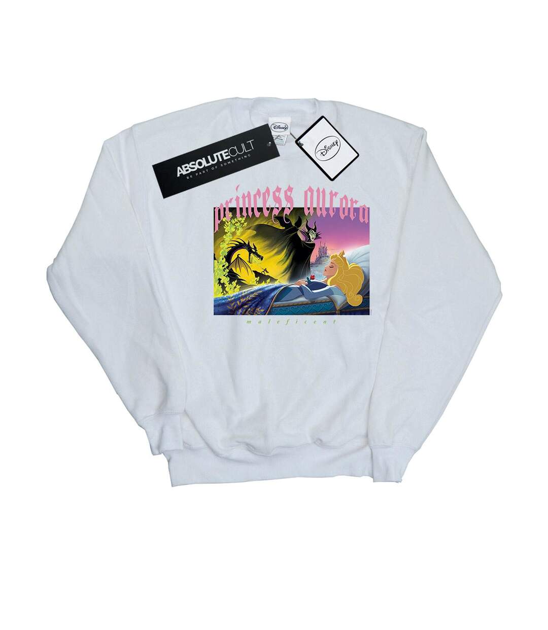 Disney Sweatshirt Womens/Ladies Sleeping Beauty And Maleficent (Blanc) - UTBI12901-1