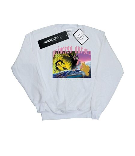 Disney Sweatshirt Womens/Ladies Sleeping Beauty And Maleficent (Blanc) - UTBI12901