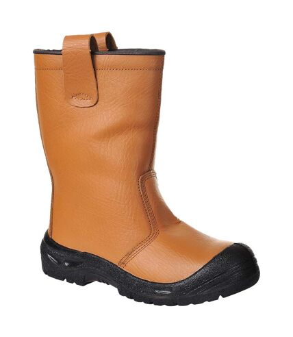 Portwest Mens Steelite Leather Anti Scuff Toe Rigger Boots (Tan) - UTPW820