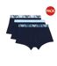 Lot De 3  Sous-vêtements Motif/style Logo Core Homme Bleu Marine Emporio Armani-1