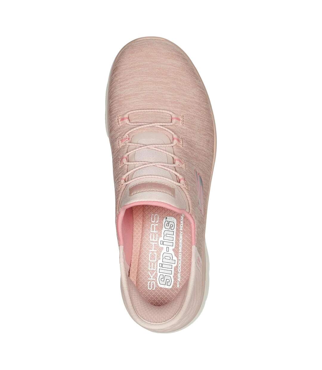 Womens/ladies Summits Dazzling Haze Trainers Rose Skechers-4