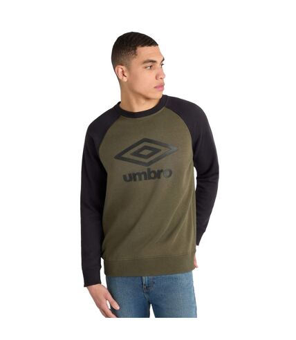 Umbro Mens Core Raglan Sweatshirt (Forest Night/Black)