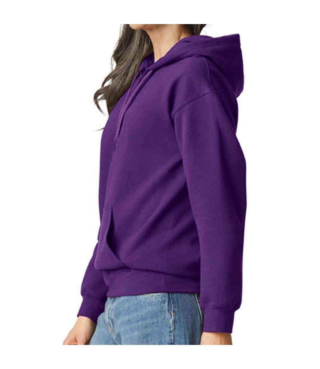 Sweat à capuche softstyle adulte violet Gildan-3