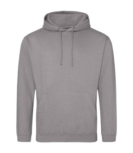 Sweat à capuche college adulte gris platine Awdis