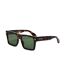 Unisex Adult Lawton Square Frame Sunglasses One Size Havana Green Off White-2