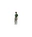 Mens Geometric Regular Tracksuit Green Wood Lacoste-1