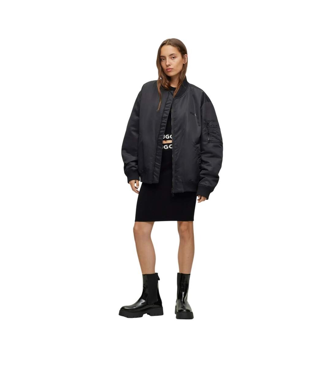 Jupe Sumeryna Femme Noir Hugo-1