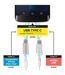 Lot de 2 Adaptateurs USB type C 2cm Gris-2