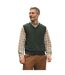 Mens V Neck Sleeveless Pullover Pull Sans Manches À Col En V Pin WoolOvers-1