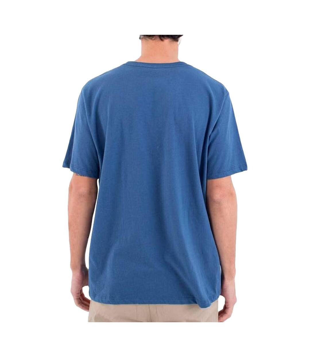 T-shirt bleu homme hurley waxed-2