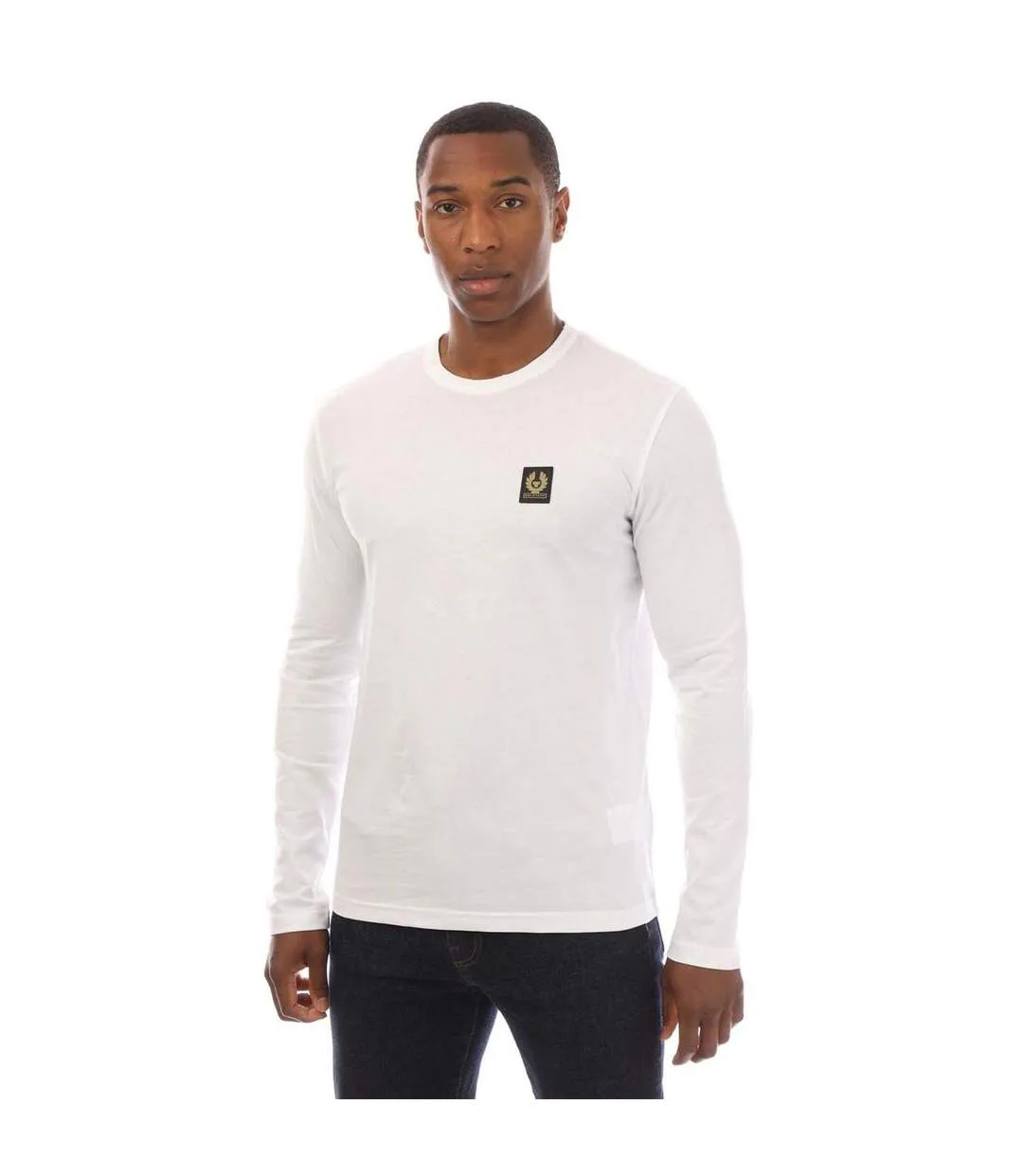 T-shirt Manches Longues Homme Blanc Belstaff-2
