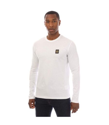 T-shirt Manches Longues Homme Blanc Belstaff