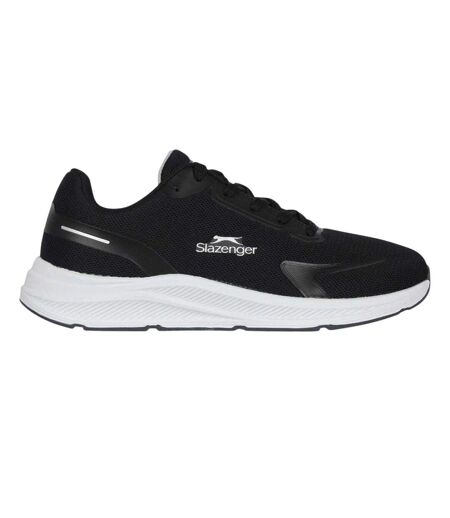 Mens Assent Trainers Black White Slazenger
