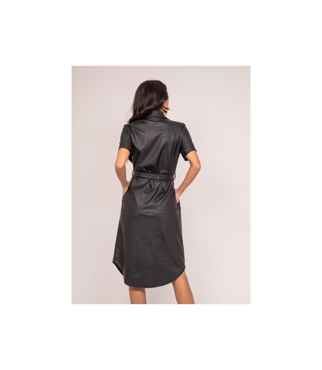 Robe courte simili cuir IRRLY - Dona X Lisa-2