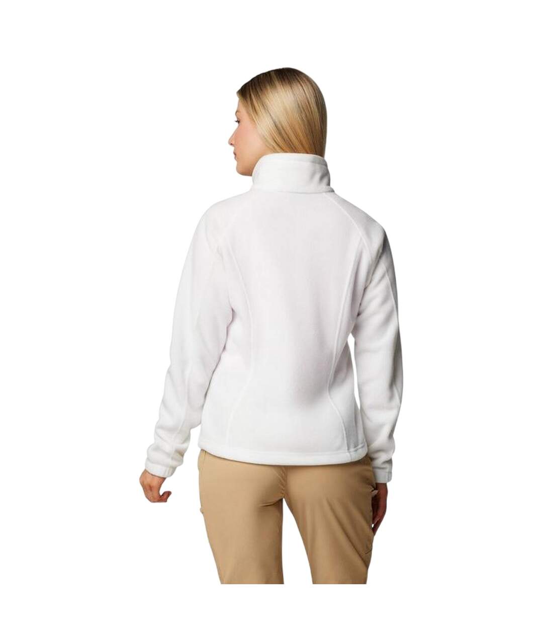 Womens/ladies Benton Full Zip Fleece Jacket White Columbia-3