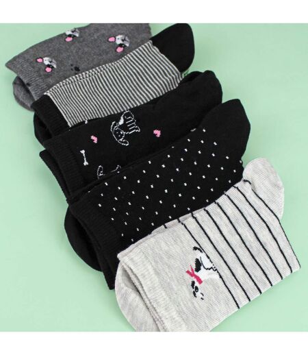 Sock Snob - 10 Paires de Chaussettes Femme Chien en Coton Douces et Confortables