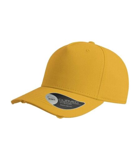 Casquette Effet Usé Mixte Jaune Atlantis