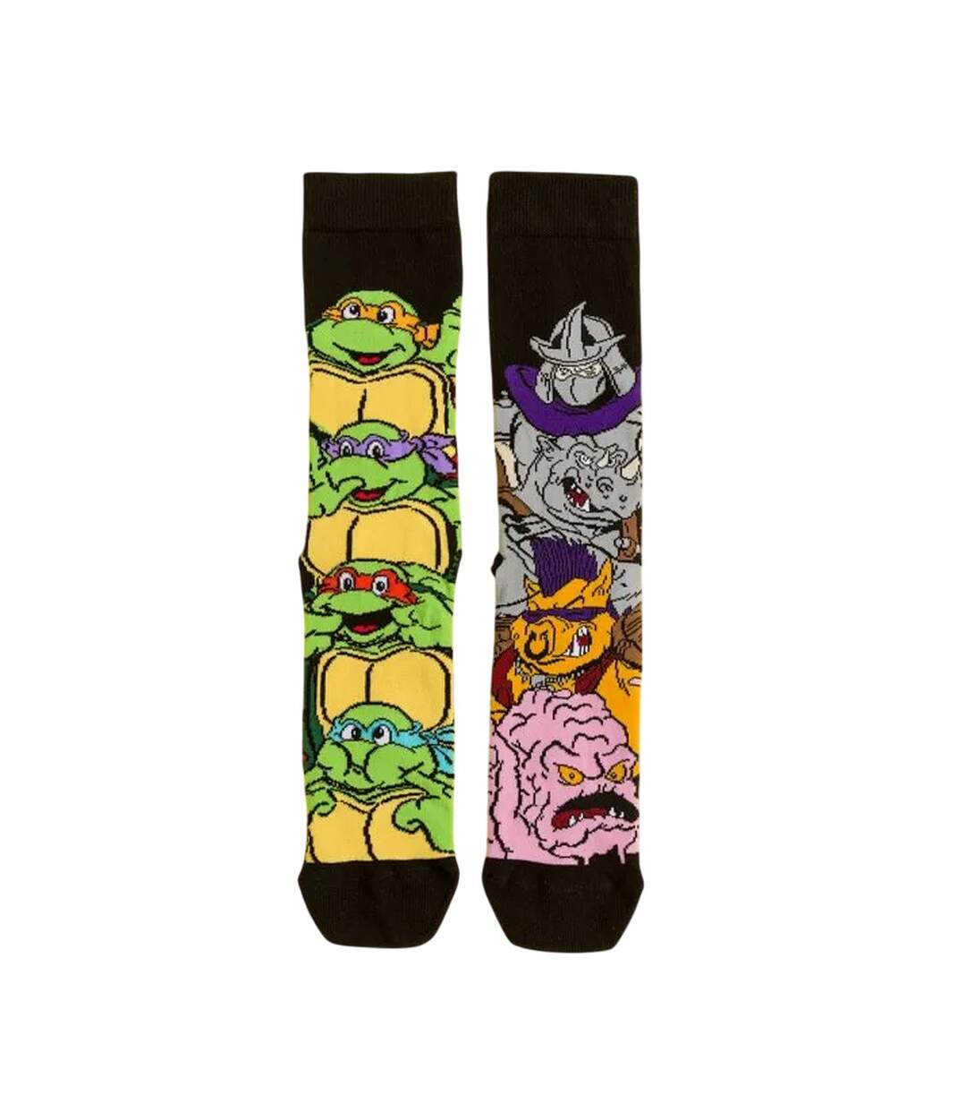 Unisex Adult Heroes And Villains Crew Socks Multicoloured Teenage Mutant Ninja Turtles-2