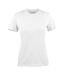 Womens/ladies Heavier Pro T-shirt White Printer-1