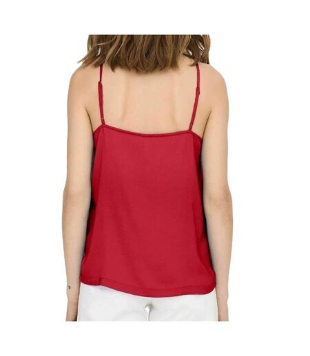 Débardeur rouge femme only debbie