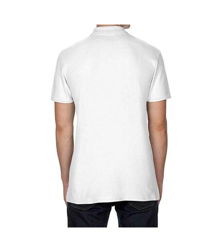 Polo manches courtes homme blanc Gildan