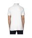 Mens softstyle double pique polo shirt white Gildan