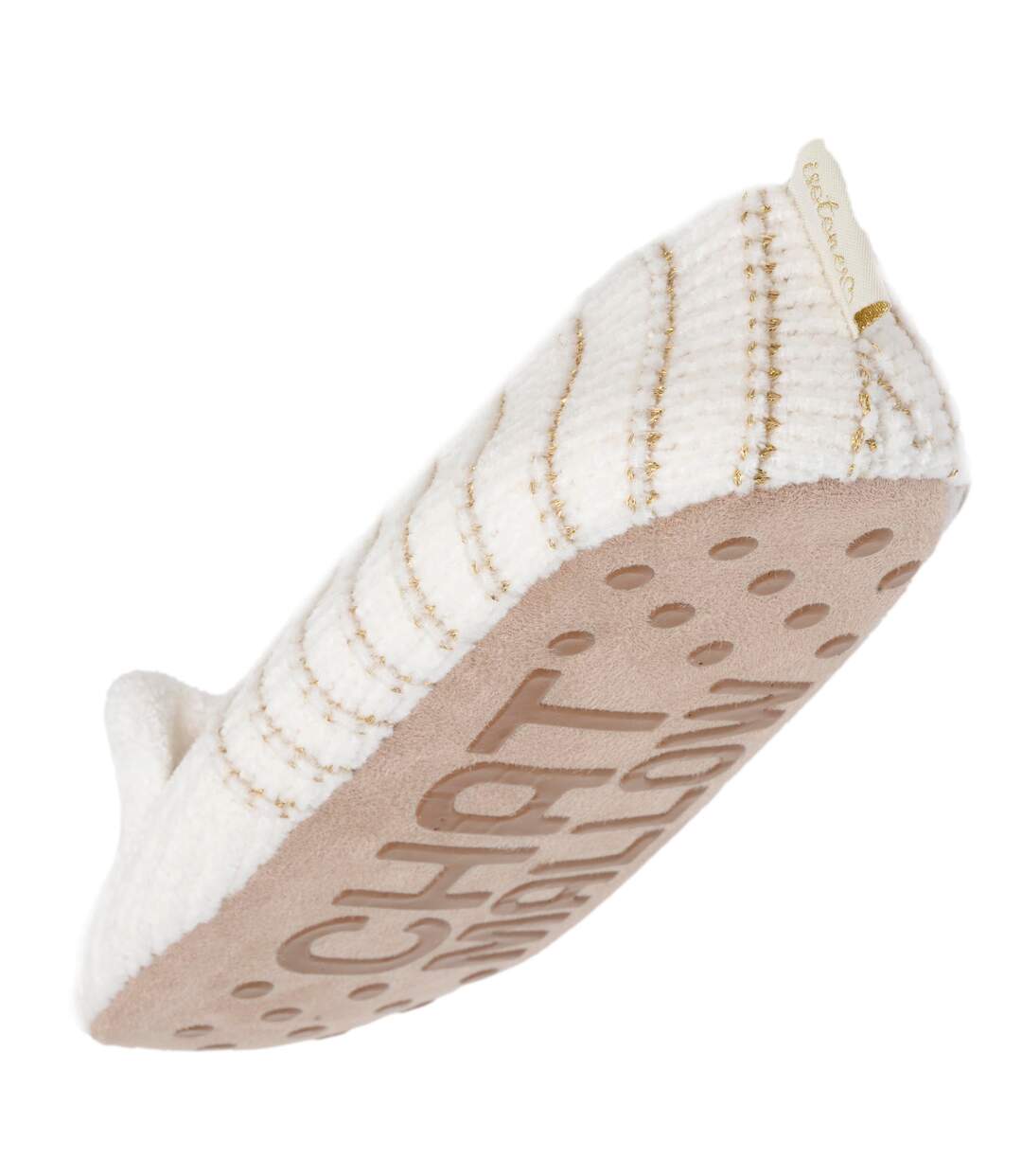 Isotoner Chaussettes d'intérieur femme maille chenille - fourrées, antidérapantes-5