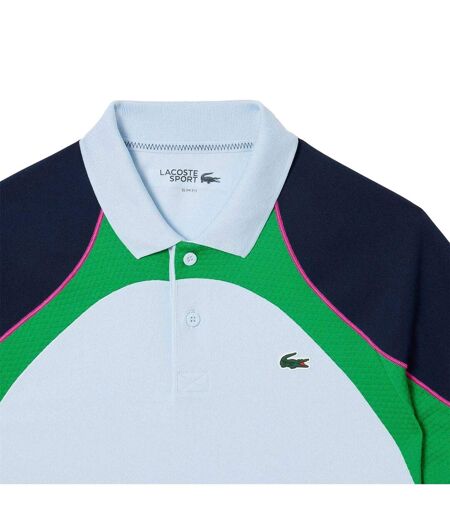 Mens Ultra Dry Tennis Polo Shirt Blue Lacoste
