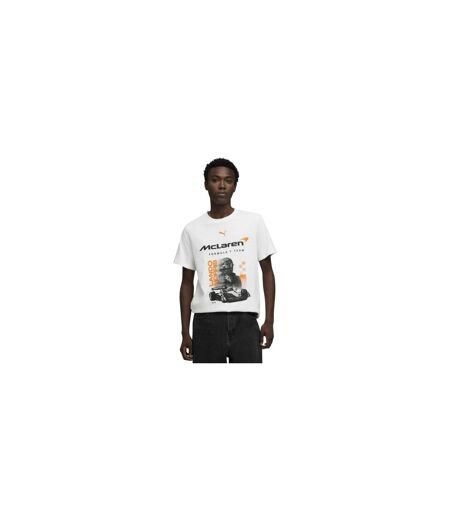 Unisex Adult Motorsport Graphic Print T-shirt  White Puma