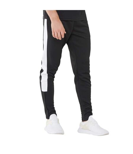 Finden & Hales Unisex Adult Tracksuit Bottoms (Black/White) - UTRW7823