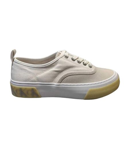 Baskets Motif/style Logo Femme Écru Calvin Klein