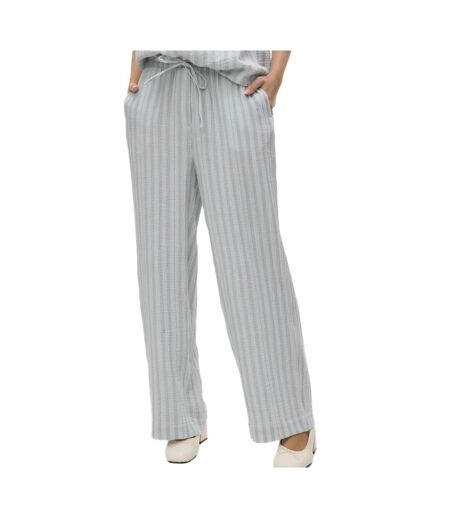 Pantalon fluide bleu femme vero moda nanna